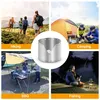 Ultraleichte Titan ultraflache Outdoor Camping Herd Wind Náhľad obrázku produktu 5