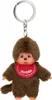 A Monchhichi keychain with a red bib. Anteprima dell’immagine prodotto