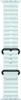 A light blue smartwatch band with a black buckle, shown against a white background. Produktbild-Vorschau