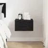 vidaXL Nočný stolík čierny dubový vzhľad 35 x 35 x 20 cm Náhľad obrázku produktu 4
