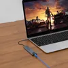 USB-C-Hub 8-in-1 Grau Aluminium mit 4K HDMI, USB 3.0, USB-C Produktbild-Vorschau 6
