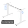 A white electric standing desk frame with a black control panel shown separately. Anteprima dell’immagine prodotto