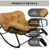 CCLIFE Schaukelstuhl Schaukelsessel Wohnzimmer Relaxstuhl Produktbild-Vorschau 4