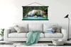MuchoWow® Textilposter Wasser - Wasserfall - Bäume 120x60 Produktbild-Vorschau 3