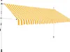 vidaXL Tenda da sole retrattile a mano 350 cm a righe Anteprima dell’immagine prodotto 8