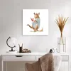 Poster - Poster ohne Rahmen - Känguru Mama Kind - 60x60 cm Produktbild-Vorschau 5