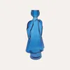 KEYHOMESTORE | Angelo in Vetro con Porta Candela Blu Anteprima dell’immagine prodotto 4