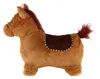 Cheval sauteur en peluche marron 23cm de haut selle avec Voir les images du produit 5