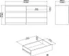 Noulan Kommode 6 Schubladen, weißes Esche Nachbildung. Produktbild-Vorschau 8