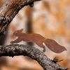 Rostiges Eichhörnchen zum Schraube in Holz, Gartenstecker Produktbild-Vorschau 2