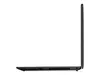 Side view of a black laptop on a white background. Produktbild-Vorschau