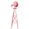 Wiltec Éolienne de jardin Design US – 670 x 670 x 2450 mm – Voir les images du produit 1