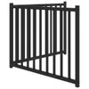 vidaXL 2-tlg. Hundetor Faltbar Schwarz 160 cm Massivholz Produktbild-Vorschau 5
