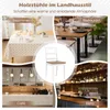 Set di 4 sedie da pranzo COSTWAY, sedie da cucina in legno, Anteprima dell’immagine prodotto 7
