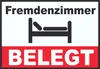 Fremdenzimmer BELEGT Schild  Zimmer BELEGT A0 (841x1189mm) Produktbild-Vorschau 1
