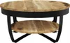 vidaXL Table basse en bois de manguier brut massif 65 x 32 Voir les images du produit 17