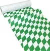 50m x 0,40m JUNOPAX® Papier Tischläufer Raute grün-weiß Produktbild-Vorschau 1