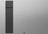 The back of a silver laptop or monitor with a textured black strip on the left side. Podgląd zdjęcia produktu