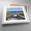 Gerahmtes Poster - Weißer Rahmen - Strand Düne Strecke - Produktbild-Vorschau 3