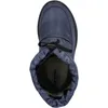 A top-down view of a blue snow boot. Produktbild-Vorschau