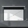 HOMCOM Promítací plátno 212 x 150 cm, 84 palců, 16:9, HD, Náhled obrázku produktu 3