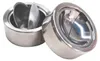 Tisch Aschenbecher Sturmaschenbecher Metall Silber mit Deckel Voir les images du produit