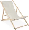 Relaxdays Liegestuhl Holz, Holz Strandliege mit Stoffbezug, Produktbild-Vorschau 11