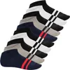 Footstar Damen & Herren Sneaker Socken mit Blockringeln (10 Produktbild-Vorschau 1