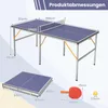 COSTWAY Prenosná súprava na stolný tenis, priestorovo Náhľad obrázku produktu 3