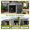 Multifunktions-Gerätehaus Dunkelgrau Fahrradgarage, Produktbild-Vorschau 8