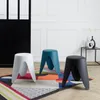 Tabouret - HOME DECO FACTORY - Empilable - Élégant - Blanc Voir les images du produit 7