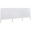 vidaXL Tissu brise-vent en 3 parties 400 x 120 cm blanc Voir les images du produit 6