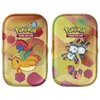 Two Pokemon trading card game mini tins side-by-side, each featuring different Pokemon characters and artwork. Produktbild-Vorschau