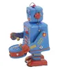 Clockwork Drumming Robot Toy,Drum Wind Up Robot,Metal Tin Náhled obrázku produktu 3