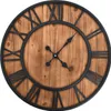 vidaXL Wanduhr Vintage mit Quarzwerk Holz und Metall 60 cm Produktbild-Vorschau 1