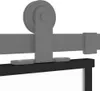 vidaXL Schiebetür Schwarz 76x205 cm Hartglas und Aluminium Produktbild-Vorschau 3