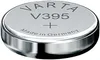 A close-up studio shot of a Varta V395 silver button battery. Náhľad obrázku produktu