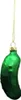 10  Stück Weihnachtsgurke Anhänger  Glas Christbaumschmuck Produktbild-Vorschau 1