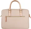 A light pink briefcase is shown against a white background. Voir les images du produit
