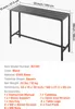 Tavolo da bar SucceBuy 1400 x 375 x 980 mm, tavolo da bar Anteprima dell’immagine prodotto 7