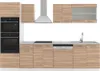 Küchenzeile Vicco R-Line Sonoma 300 cm mit Hochschrank, Produktbild-Vorschau 1