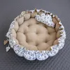 Zweiseitig Babynest ENGELSNEST XXL Blumen BRAUN Baumwolle/ Produktbild-Vorschau 1