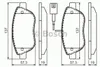 Bosch Bremsbelagsatz, Scheibenbremse  0 986 494 464 Produktbild-Vorschau 1