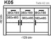 Anrichte Sideboard Schubladenkommode Kernbuche teilmassiv Produktbild-Vorschau 5