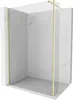 Mexen Kioto Duschwand 135x30cm, Transparent, Gebürstetes Produktbild-Vorschau 1