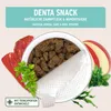A can of dog food with ingredients like meat, apple, and mint, along with marketing text. Produktbild-Vorschau