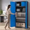 Aktenschrank mit Geheimfach Metallschrank Büroschrank Produktbild-Vorschau 8