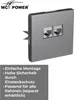 Netzwerk-Dose McPower Shallow CAT6A UP anthrazit Produktbild-Vorschau 5