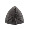 A dark gray pillow with a tail-like appendage, presented against a white background. Produktbild-Vorschau