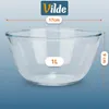 Vilde | Saladier - Verre - 17 cm - 1 L - 2 pièces - Voir les images du produit 5